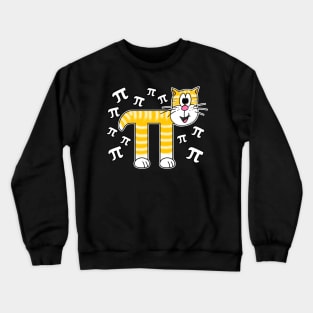 Pi Day Cat Math Teacher Mathematicians Crewneck Sweatshirt